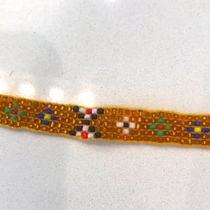 Beaded bracelet, 11.5 inches long